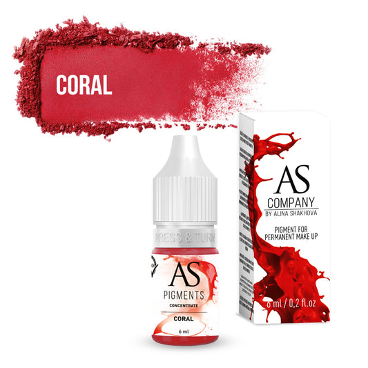 Pigment de buze Coral concentrat, 6 ml, 12ml
