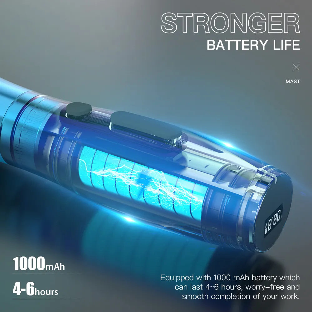 Aparat de tatuat wireless Mast P20 (2 baterii)